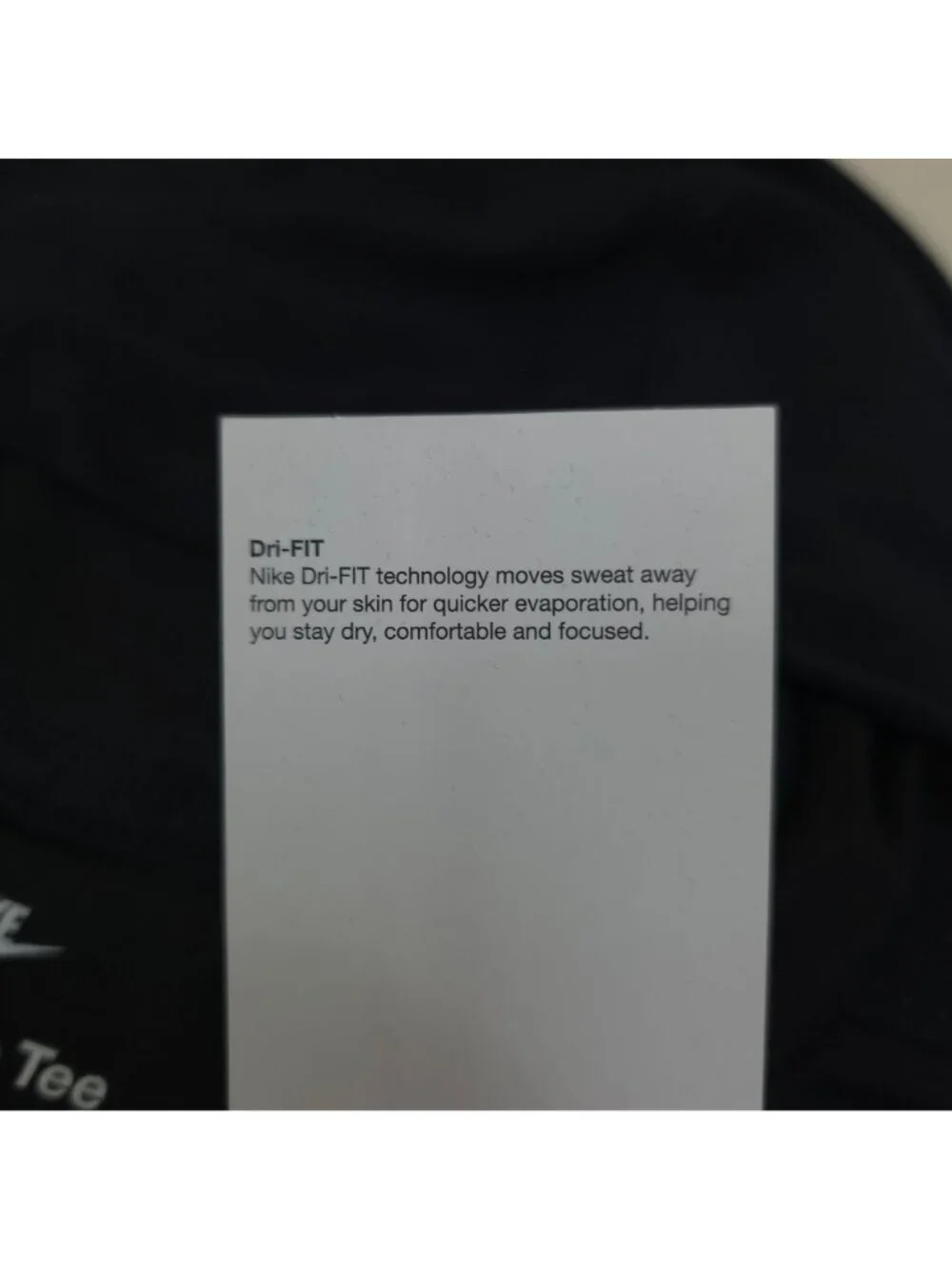 Nike Mens Dri-FIT Long Sleeve Hoodie Tee Shirt Size Small Black